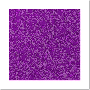 Purple vines II Posters and Art